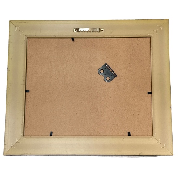 Vintage Solid Wood Picture Frame Ornate Brass Detail Classic Wall Decor 8x10 - Picture 4 of 4